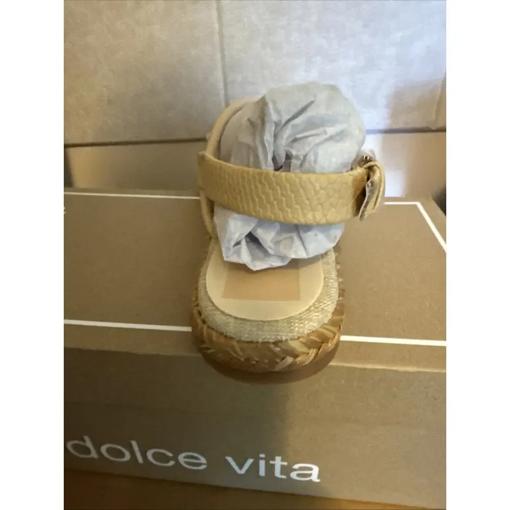 DOLCE VITA Meryl Slingback Sandals French Vanilla New in Box SZ 8.5 Women's